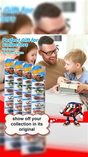 Clear Display Cases for Hot Wheels Collectors | 8 Pack Wall Mount