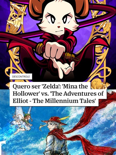 DESCONTROLE | Quero ser 'Zelda': 'Mina the Hollower' vs. 'The Adventures of Elliot - The Millennium Tales' Enquanto as comemorações do 40º aniversário de The Legend of Zelda não chegam, dois grandes lançamentos do ano tentam emular elementos da fórmula da clássica franquia da Nintendo - com níveis diferentes de sucesso. Vem ver o que a gente achou desses dois jogos, que jogamos com chaves fornecidas pelas distribuidoras. #JornalOGlobo #zelda #thelegendofzelda #videogame #games