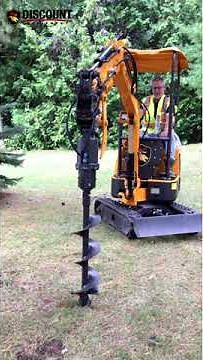 Wild-Cat Mini Excavator - Auger Attachment