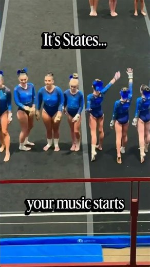 Gymnast Panic Moment: Music Starts… Mind Goes Blank #shorts