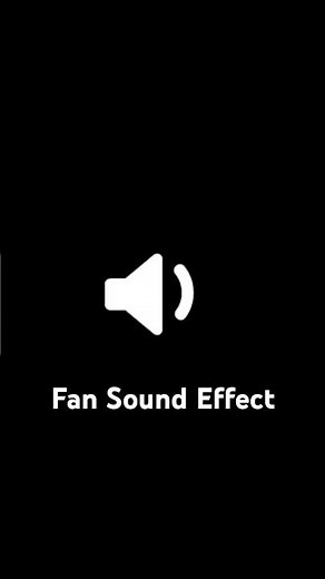 Fan Sound Effect #soundeffect #sounddesign #asmrsounds #backgroundsound #creativeaudio