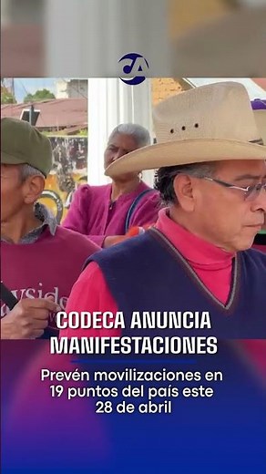 Codeca anuncia movilizaciones para el lunes 28 de abril
