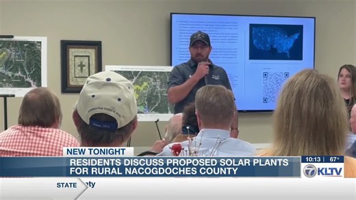 Hundreds gather in Nacogdoches to voice solar project concerns in town hall