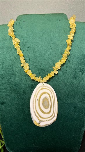 Natural Stone Series, Citrine Boho Necklace - Etsy