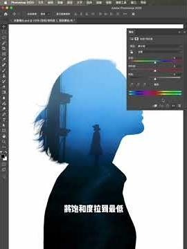 PS双重曝光海报设计很简单 #ps小技巧 #双重曝光 #ps蒙版 #ps #photoshop #AI #illustrator