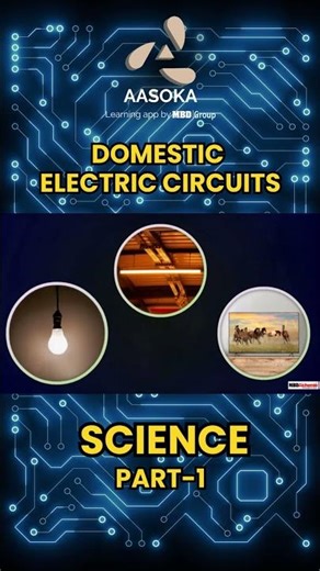 Domestic Electric Circuits Explained Part 1 | Class 8 Science | AASOKA #shorts