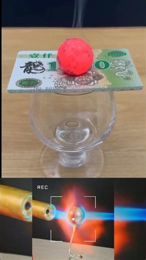 Red hot Ball experiment Vs ice cubes #trendingshorts #fyp