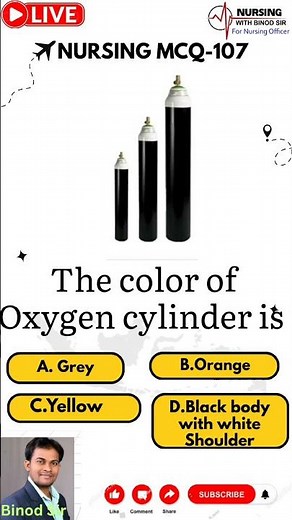 Oxygen Cylinder Colour Code I Medical Gas Cylinder Identification