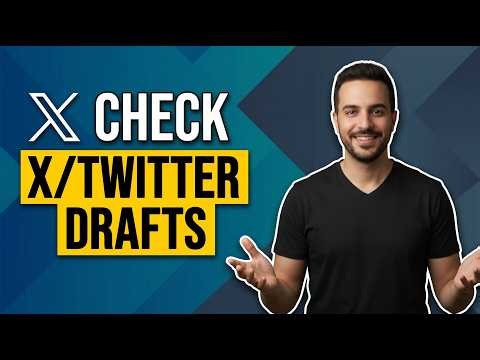 How To Check X.Com Twitter Drafts [Quick Easy Guide]