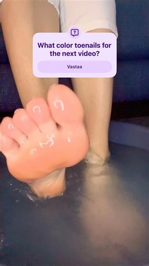 Wiggling toes in bath, asking subs to pick next toenail color! #asmr #footcare #selfcare #toenails