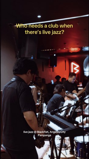 You outgrow clubs. You grow into this. Catch more live jazz at Blackfish from now on! Pampanga needs more of this #🎷 #jazz #livejazz #jazzbar #cocktailbar #fyp #music #band #jazzband