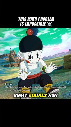 This Math Problem Is Impossible 🤯 #crashout #chiaotzu #sparkingzero #dragonballz #dbz