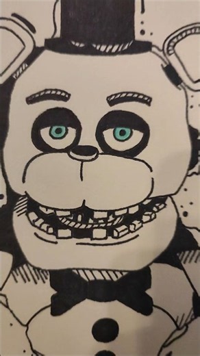 The original nightmare #freddy #freddyfazbear #fnaf #fivenightsatfreddys #drawing #draw #fanart