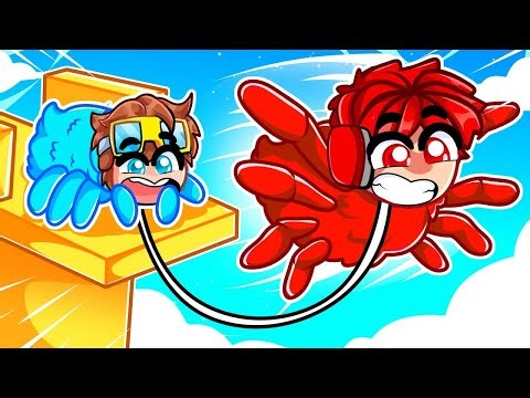 Cash and Nico BOUNDED and PLAY as SPIDER in Roblox!