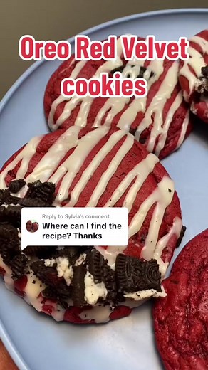 Red Velvet Cake Mix Cookies Recipe with Butter and Toppings