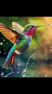 17K views · 1.8K reactions | Amazing hummingbird bath view 殺 #nature #birds #birdlife #hummingbird | Hummingbird Buzz | Facebook