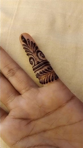 finger mehndi design|finger mehndi design easy and simple #mehndi #henna #easy #mehndidesign