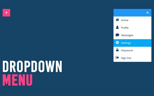如何使用HTML、CSS 和 Javascript 创建下拉菜单 | 源码下载