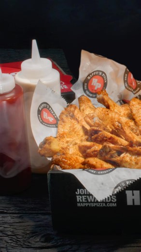 58K views · 123 reactions | Our Smoked Chicken Wings are a must-try. Smoked fresh in-house every day. Get a 20-piece order for just $14.99! order.happyspizza.com | The Official Happy's Pizza | Facebook