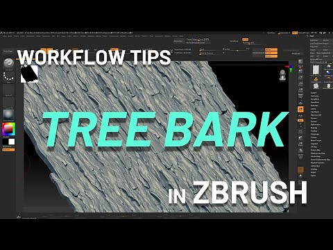 Sculpting Bark in Zbrush
