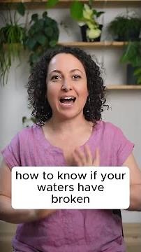 how to know if your waters are broken