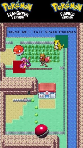 Route 10 - All Catchable Tall Grass Pokemon - Voltorb!