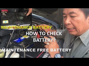MAINTENANCE FREE BATTERY & MAINTENANCE TYPE BATTERY | EXPLAINED HOW TO SIMPLY CHECK THE BATTERY.