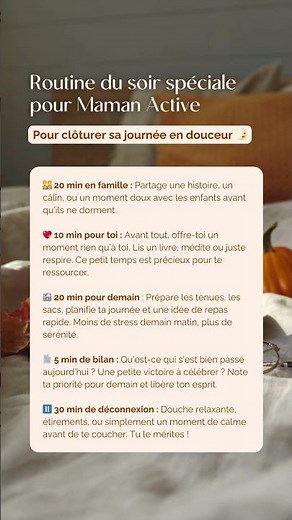 Routine soir pour clôturer sa journée en douceur