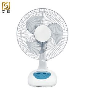 [Hot Item] Wholesale 12inch Portable Emergency Table Rechargeable Cooling Electric AC DC Solar Fan