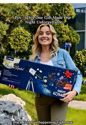 The Gskyer 70400 isn' t just a gift-it's the moment someone sees the Moon for real. Perfect for birthdays, holidays, or anyone who loves to look up. #gskyer70400 #giftideas #moonview #stargazing #TikTokShopBlackFriday