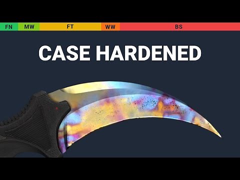 Karambit Case Hardened - Skin Float And Wear Preview