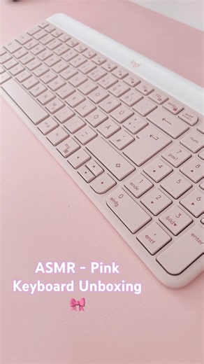 Pink tech improves productivity by 100% 😤 #keyboard