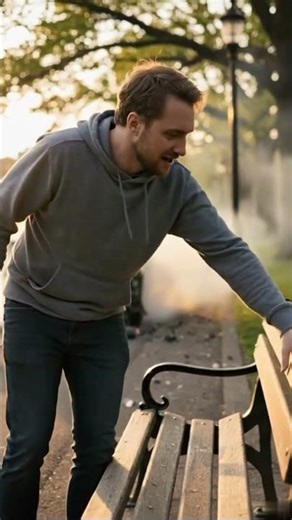 The Park Bench Moved… One Second Before a Car Hit It