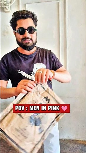 POV: Perfect Baby Pink Shirt 🩷 - Men's Fashion