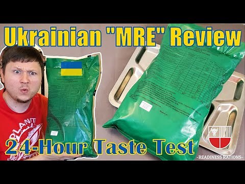 Ukrainian MRE Review UKRAINE Armed Forces RATION TASTE TEST 24 Hour UAF Military Meal Ready to Eat