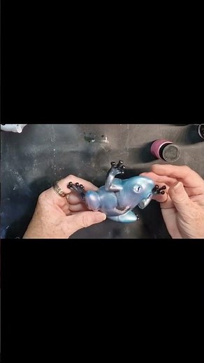 frog unmolding #resin #artist #resinartist