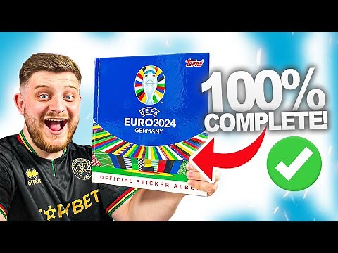 I COMPLETED the TOPPS EURO 2024 STICKER ALBUM! (100% Complete Collection!)