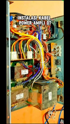 This is the full cabling process in the OT system output power amplifier #electronic #travooutput #amplifier #process #cable #Mainpsu #tutorial | Emonk Emg Elektro