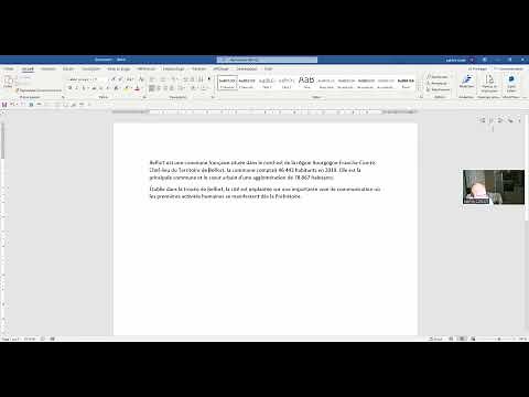 lecture voix haute sur Word 2016/ read aloud in Word 2016