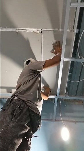 gypsum ceiling board installation process