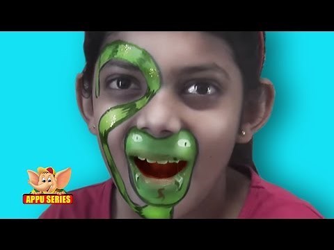 Face Painting - Easy way to paint a Snake