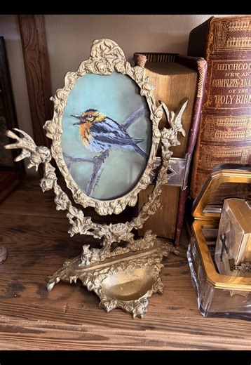 When the muse strikes and the perfect antique frame is waiting… that’s the moment artists live for. #framehoarder #softpastel #antiqueframe #artistsoftiktok #supportlivingartists