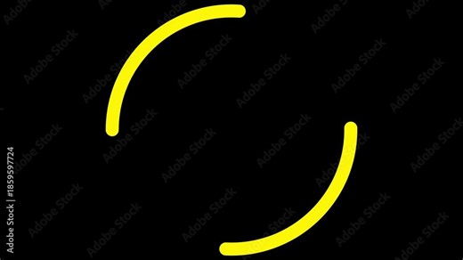 4K Loading circle icon, loading circle animation loading circle line animation on black screen background, loading icon for download progress, load game data, buffering process, application interface