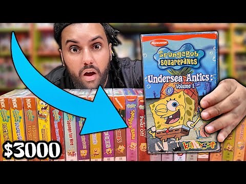I Found The RAREST SPONGEBOB VHS Tape On Earth And Completed My Collection