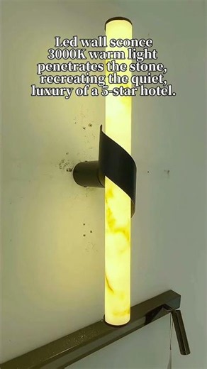 Modern Translucent Stone Wall Lamp for High-End Interior Design#shorts