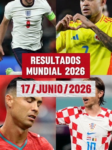 Resultados partidos hoy Mundial 2026: Portugal 1-1 Congo, Inglaterra 4-2 Croacia