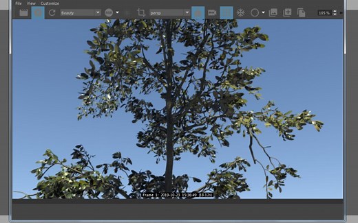 speedtree导入maya中渲染
