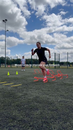 Pre-season is in full swing! ⚡ Implement these footwork exercises into your next ession to help improve your speed and movement! ⚽ #football #soccer #soccergirl #womensfootball #woso | MISS KICK