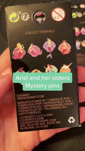 Ariel and her sisters mystery pins….do you know all their names 🤔 #disney #ariel #littlemermaid #foryoupage #pintrading #pins #disneypins #unboxing #mysterypins #boxlunch #arielsisters #kingtriton