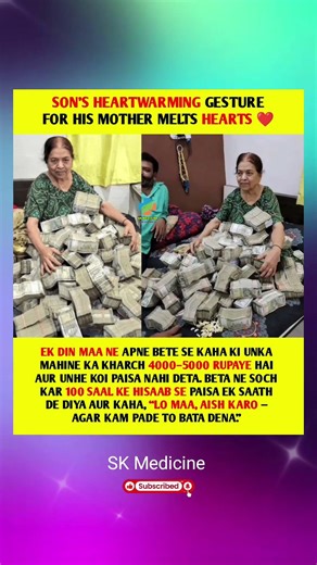 Son Gives Mother 100 Years of Expenses in ONE GO! 😢❤️ #Emotional #hearttouching #respectparents